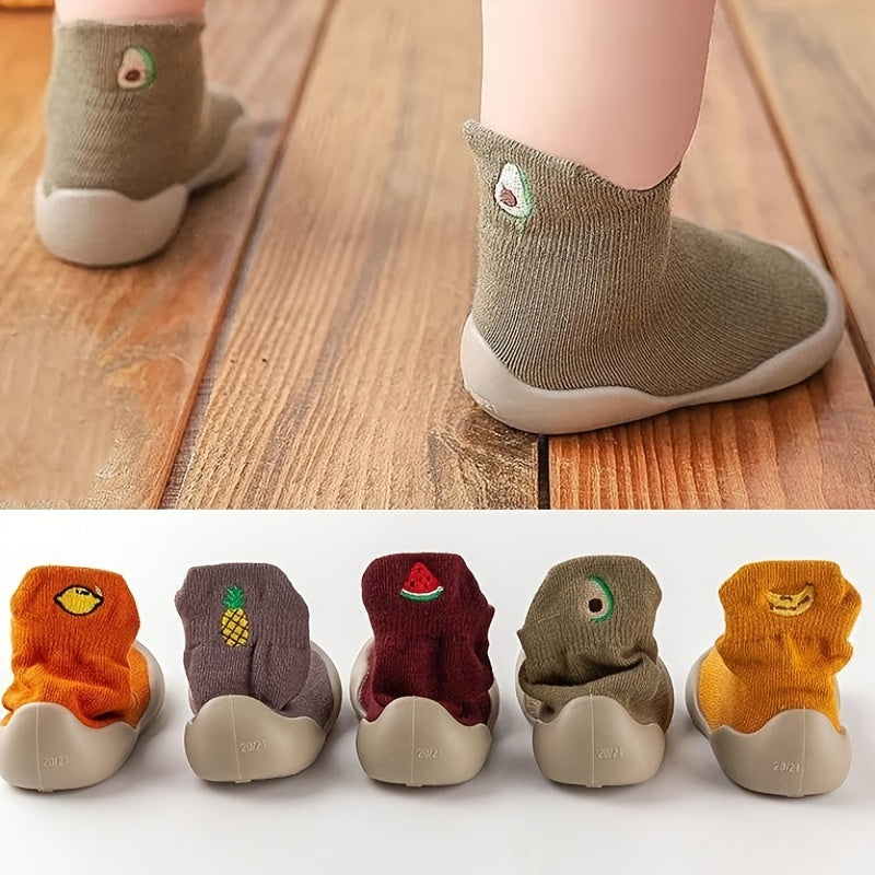Non-Slip Fruit Print Toddler Baby Socks